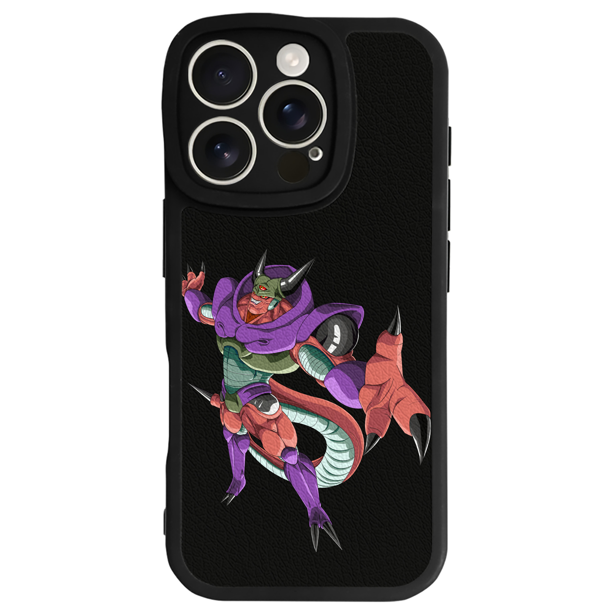 （画像用） ドラゴンボール ジャネンバ DRAGON BALL Janemba 【iPhone 16シリーズ対応】シリコンスマホケース（レザー調） 材質：シリコン